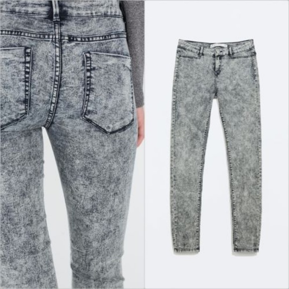ZARA Basic Jeggings:Ink Blue,  US 8/EUR 40 - Picture 2 of 4